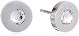 Tommy Hilfiger Jewelry Orecchini da donna in Acciaio Inossidabile decorato con cristalli, Argento (Silver)