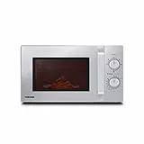 Toshiba MW2-MG20PF(SL) - Forno a microonde con funzione grill e combinazione croccante, 5 livelli di potenza, 1000 W, colore: Argento