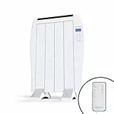 Cecotec Radiatore elettrico Energy Saving Ready Warm 800 Thermal 4 elementi, 600 W, parete o piede, 3 modalità, timer, telecomando, display LED, protezione contro il surriscaldamento, ultrasottile
