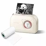 docooler A3X Stampante portatile per adesivi fotografici 203 dpi BT Stampante termica mobile wireless Supporto etichettatrice per foto Piano di lavoro Diario di studio