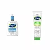 Cetaphil, Emulsione Detergente Fluido, Crema Viso e Corpo Idratante per Pelle Sensibile, 470 ml & Crema Idratante Viso e Corpo per uso frequente, Idratazione intensa 100 g
