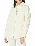 Amazon Essentials Giacca a Camicia Trapuntata in Poliestere Riciclato dalla vestibilità Comoda (Taglie Forti Disponibili) (in precedenza Amazon Aware) Donna, Avorio, 4XL Plus