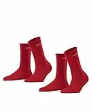 ESPRIT Basic Pure 2-Pack W SO Cotone Tinta Unita Confezione di 2 Paia, Calzini Donna, Rosa (Red Pepper 8074), 39-42