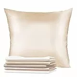Federa Seta Cuscino 50x75 Dreamzie - 100% Seta Naturale di Gelso 19 Momme - Federe Seta Antiacaro e Ipoallergenico - Taupe