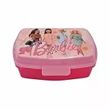 Stor, Scatola per Sandwich Barbie, Sandwich Box Rosa, Scatola per il Pranzo e lo Spuntino dei Bambini per la Scuola, 1 Scomparto, 18x5x13 CM