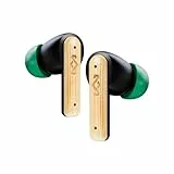 House of Marley Auricolari True Wireless Little Bird, Controlli Touch, Microfono Integrato, 24 ore di Ascolto con Custodia, Ricarica Rapida USB-C, Materiali Sostenibili, Modalità Film e Gioco, Neri