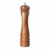 DeroTeno Macina pepe, Macinapepe, Macinino in ceramica dura e regolabile, Legno di acacia, Altezza 21 cm