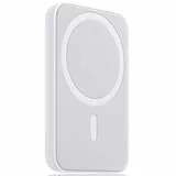 Power Bank,Wireless magnetico power bank 5000mah,caricatore portatile powerbank, power bank mini, caricabatterie portatile,power bank ricarica rapida,Compatibile con iPhone 14/13/12/Samsung - Bianco