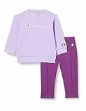 Champion Legacy Legacy American Classics TD - Ultralight Powerblend Fleece Crewneck Completo, Viola Chiaro/Viola SET, 18 mesi Bimba 0-24 FW23