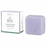 Balsamo Solido Bio Illuminante e Purificante per Capelli Grassi con Lavanda, 100% Artigianale Biologico Italiano Naturale Vegano Ecologico