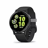 Garmin vívoactive 5, Smartwatch AMOLED 1,2', Cassa 42mm, Musica, Pay, 30 Sport, GPS, Cardio, Coach Sonno, Benefici Workout, Autonomia 11 giorni (Black & Slate)