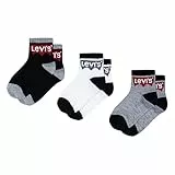 Levi's Kids BATWING MID CUT 3PK 0078 Calzini Bambina nero 4-5 Anni