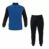 Pigiama in Pile Ragazzo Mezza Zip/Full Zip Inter Prodotto Ufficiale Art. IN15118 (Royal, 12 Anni)