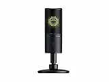 Razer Seiren Emote - PC Gaming USB Microfono per Streaming con Display di emoticon a LED 8 bit, Emoticons Reattive Allo Streaming, Microfono a Condensatore Cardioide, Nero