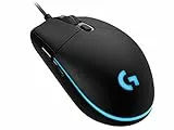 Logitech G PRO Mouse Gaming, Sensore HERO 25K, 25.600 DPI, RGB, Ultraleggero, Progettato ‎per eSport, 6 Pulsanti Programmabili, Memoria Integrata, PC/Mac/Laptop - Nero