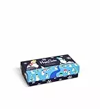 Happy Socks 3-Pack Snowman Socks Gift Set Calzini, Multi, 36-40 Donna