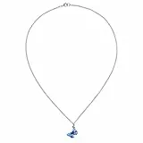 Happyyami Collana Ciondolo Farfalla Acciaio Inossidabile Delicata Opale Farfalla Choker Gioielli Ciondolo Moda per Donne Ragazze (Azzurro)