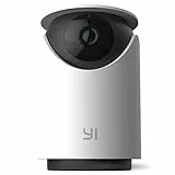 YI Dome U 2K(3MP) Telecamere WiFi Interne Pan/Tilt/Zoom,Videocamera Sorveglianza Tracciamento del Movimento con Rotazione a 360° Rilevamento Umano/Movimento/Sonoro,Notifiche Push,Compatibile con Alexa