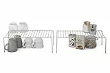simplywire - Organizer per armadietti da cucina – Confezione da 2 ripiani – Cromato
