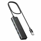 UGREEN Hub USB 3.0 con 4 Porte Sdoppiatore Multi USB 3.0 Adattatore USB Alta Velocità 5Gbps Compatibile con MacBook Pro Air iMac Surface Pro XPS PC Laptop Chiave USB Disco Rigido Tastiera PS5 (60cm)
