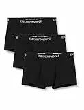 Emporio Armani 3-Pack Boxer Pure Cotton, Boxer, Uomo, Nero (Black/Black/Black), L