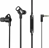 HP - Gaming OMEN Earbuds, Auricolari Jack da 3.5 mm, Tecnologia Doppio Driver, Copriauricolari Schiuma Comply, Microfono e Comandi Multimediali in Linea, Compatibile con PC, Xbox, PS4, Switch, Nero