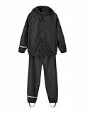 Name It Nkndry Rain Set Noos, Set Pioggia Unisex - Bimbi 0-24, Nero (Black), 164