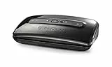 FoodSaver FFS002X macchina sottovuoto per alimenti, vano portarotolo e taglierina integrata, aspirazione + sigillatura automatica, tubo adattatore per contenitori, 10 sacchetti, 1 rotolo 3mt, nero