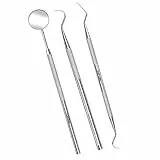 AFTREN Igiene Dentale Kit per Placca, Rimozione Tartaro e Sbiancamento Denti, con specchietto dentista, per Cura Orale Domestico 3p