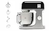 Kenwood KMX750BK KMIX Impastatrice Planetaria con Ciotola con manico in Acciaio da 5L, 3 Ganci di Miscelazione, Potenza 1000W, Personalizzabile con oltre 20 Accessori Acquistabili Separatamente, Nero