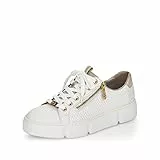 Rieker Donna Scarpe Stringate N5932, Signora Scarpe Sportive Allacciate,Scarpa Bassa,Scarpe Allacciate,Sneaker,Bianco (Weiss / 80),39 EU / 6 UK