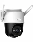 Imou Telecamera di Sorveglianza WiFi Esterno 1080p con Visione Notturna a Colori, IP66 con Copertura Visiva a 360 °, Rilevamento Umano con Faretto e Sirena, Audio Bidirezionale,Cruiser