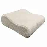 Pikolin Home - Guanciale viscoelastico, memory foam da viaggio, ergonomico, sfoderabile, fermezza bassa, 30 x 25 cm, altezza 11 cm.