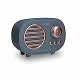SBS Cassa portatile wireless SANREMO 3W, altoparlante con design radiolina, microfono integrato e funzione vivavoce, ingressi per Card Micro SD e chiavetta USB, cavo di ricarica incluso