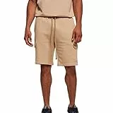 Urban Classics Pantaloncini Uomo in Cotone Organico, Pantaloni Cargo Tasche Laterali, Pantaloncino Felpato, Cinta elastica con coulisse S - 5XL