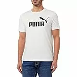 PUMHB|#Puma Ess Logo Tee Maglietta, Uomo, Puma White, XL