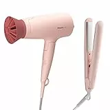 Philips 3000 Series Set per styling dei capelli BHP398/00 Piastre infuse di cheratina, accessorio ThermoProtect, 1600 W