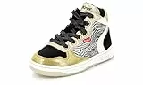 Kickers Kicklax, Scarpe da Ginnastica Bambina, Giallo Nero Zebre, 25 EU