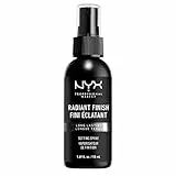 NYX PROFESSIONAL MAKEUP Setting Spray, Spray Fissante Leggero a Lunga Tenuta, Formula Vegana, Finish Radiant, 60 ml, Radiant, 1.69 Fl Oz / 50 ml