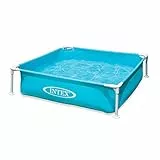 Intex 57173NP- Piscina Quadrata per Bambini, 122 x 122 x 30 cm, Azzurro