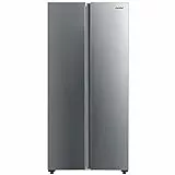 COMFEE RCS609IX1 frigorifero side-by-side da 177,5 cm di altezza, 83,5 cm di larghezza, 365 kWh/anno/271 L, congelatore da 189 l, funzione di congelamento rapido, congelatore Inverter Compressor