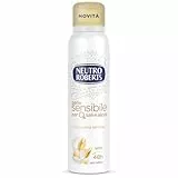 Neutro Roberts, Deodorante Spray Pelle Sensibile con Avena Lenitiva e Latte, Efficace 48h, Senza Sali di Alluminio e Alcool, Per Pelli Sensibili, Dermatologicamente Testato - Flacone da 150ml