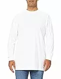 URBAN CLASSICS Maglietta Basic a Maniche Lunghe e Polsini da Uomo, Maglia Oversize con Girocollo in Cotone, Materiale Comodo, Taglie M - 6XL