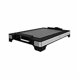 Cecotec Piastra elettrica Tasty & Grill Acciaio inossidabile Potenza 2000 W, Finiture in acciaio inox, Termostato regolabile, Superficie piastra