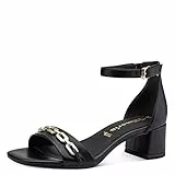 Tamaris donna Sandali, signora Sandali,TOUCHit,scarpe estive,cinturini,elegante,femminile,tacco leggero,BLACK,38 EU