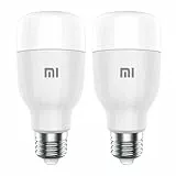 Xiaomi Mi LED Smart Bulb White And Color Kit da 2 Lampadine, WiFi (Non Richiede HUB), Compatibile con Google Home, Alexa e Apple HomeKit, [Versione Italiana] E27, 10 W