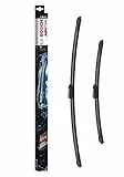 Bosch Automotive Tergicristalli Aerotwin A863S, Lunghezza 650Mm/450Mm, 1 Set Per Parabrezza Anteriore, Nero, ‎65 x 4 x 5 cm, 280 grammi
