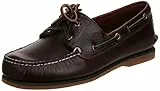 Timberland Classic 2 Eye, Scarpe da Barca Uomo, Marrone ( Rootbeer Smooth), 43 EU