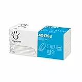 Papernet - Asciugamano Piegato a Z 401793, 20 Confezioni da 143 Pezzi Monouso di Carta in Pura Cellulosa, Riduce la Proliferazione di Germi e Batteri sulle Mani, 2 Veli, Dimensione Piegato 23,4x9,5cm