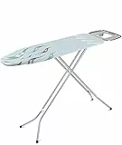GIMI Sonico Asse da Stiro, con Portacaldaia, Regolabile in Altezza, Piano Stiro 120x38 cm, con Copriasse riflettente, Azzurro, 148 x 38 x 96 cm